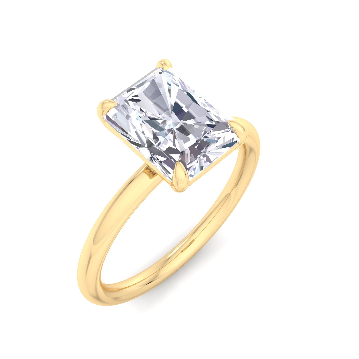 bague liberty avec diamant radiant de 2 carats