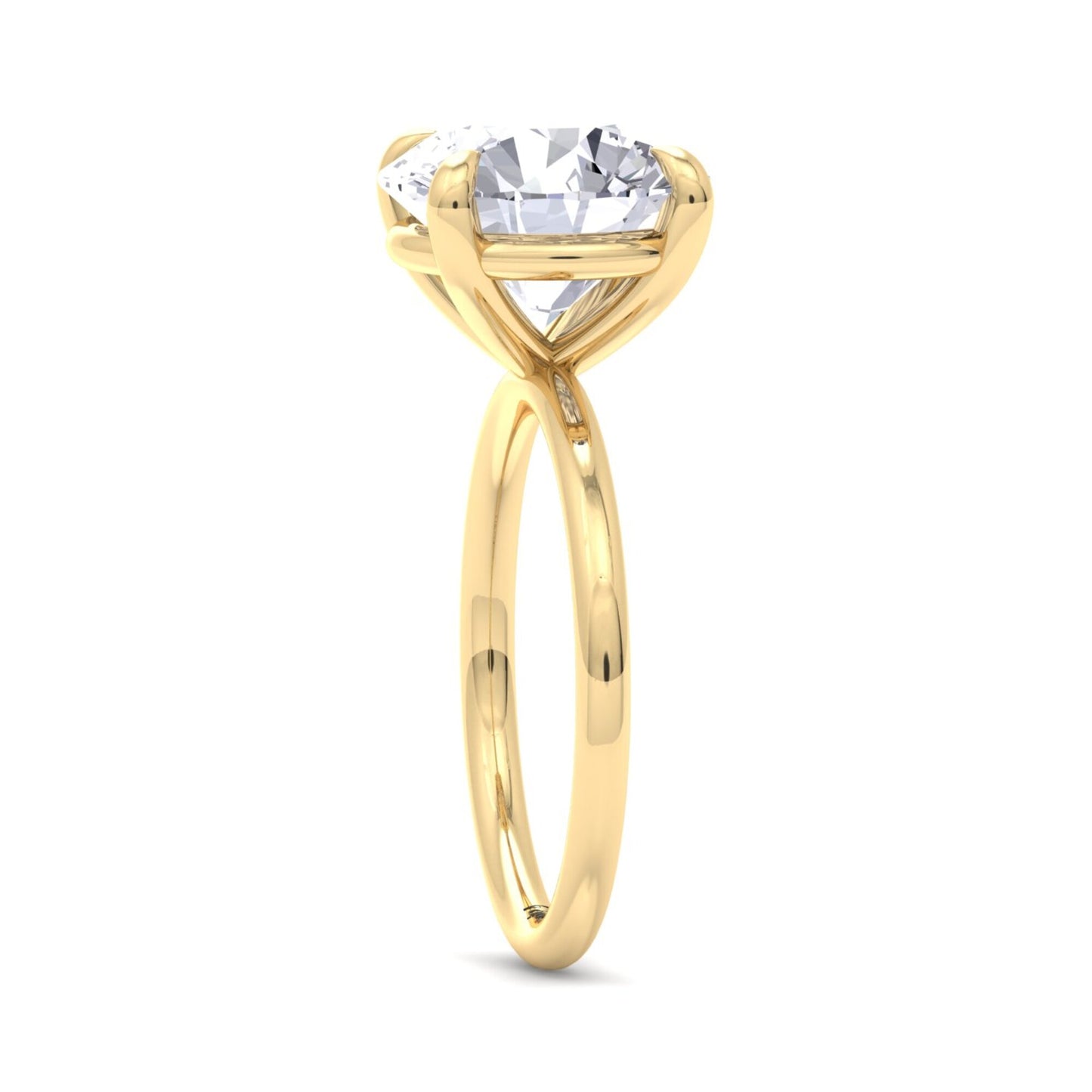 bague liberty en diamant rond de 4 carats