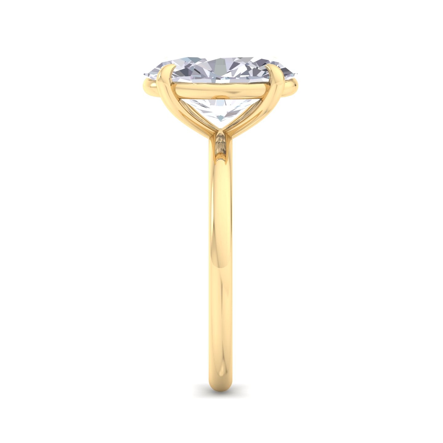 bague liberty avec diamant ovale de 3 carats