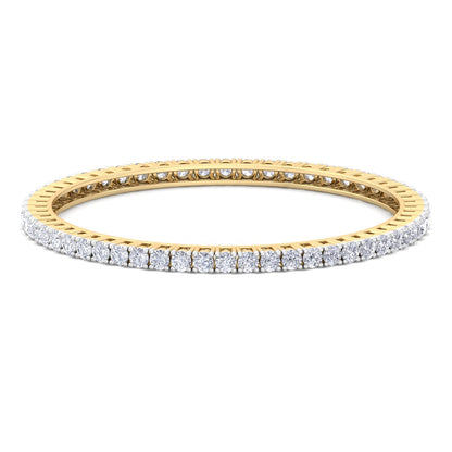 15 Pointer Round Cut Lab Grown Diamond Bangle