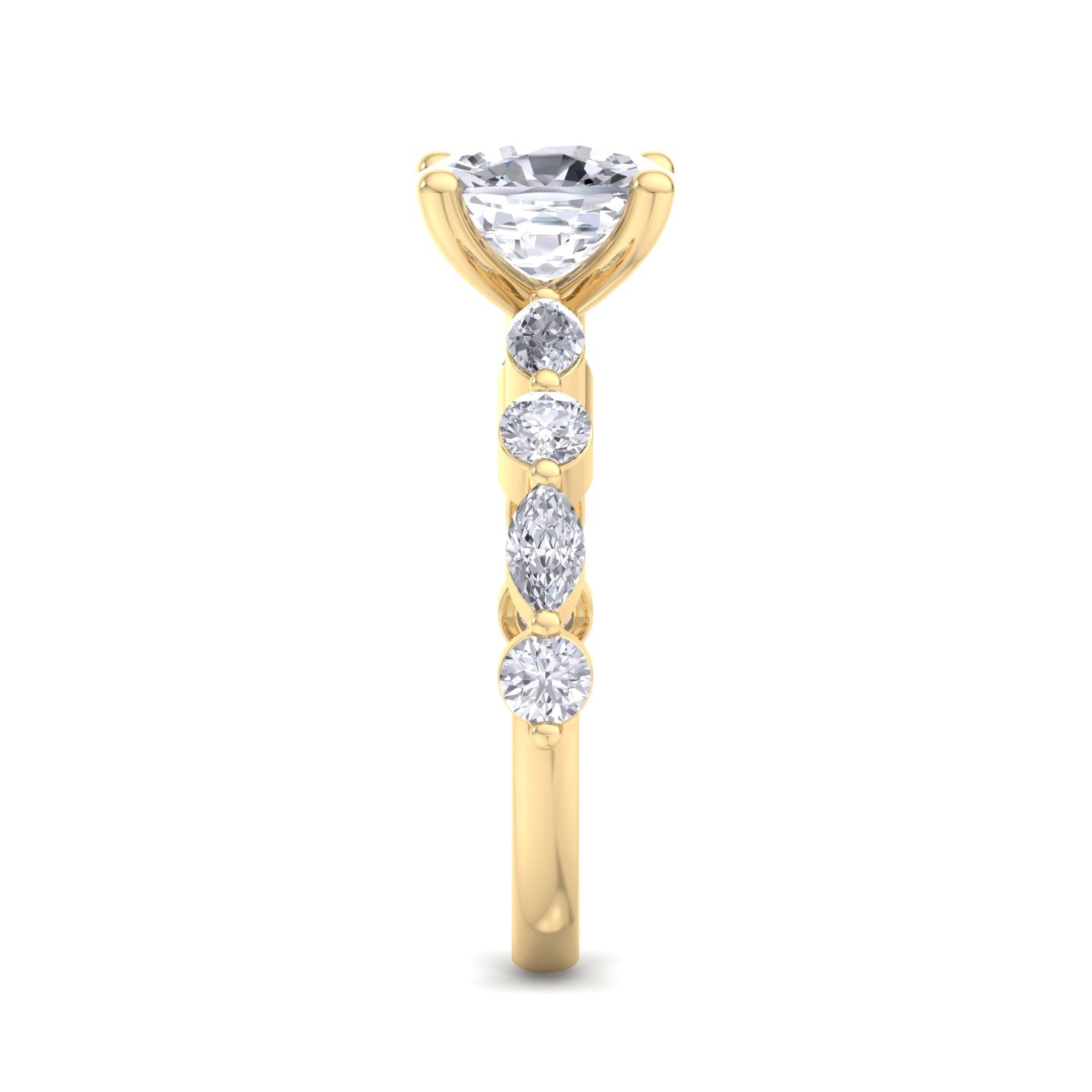 florence cushion diamond ring