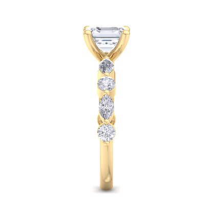 Florence Asscher Diamond Ring