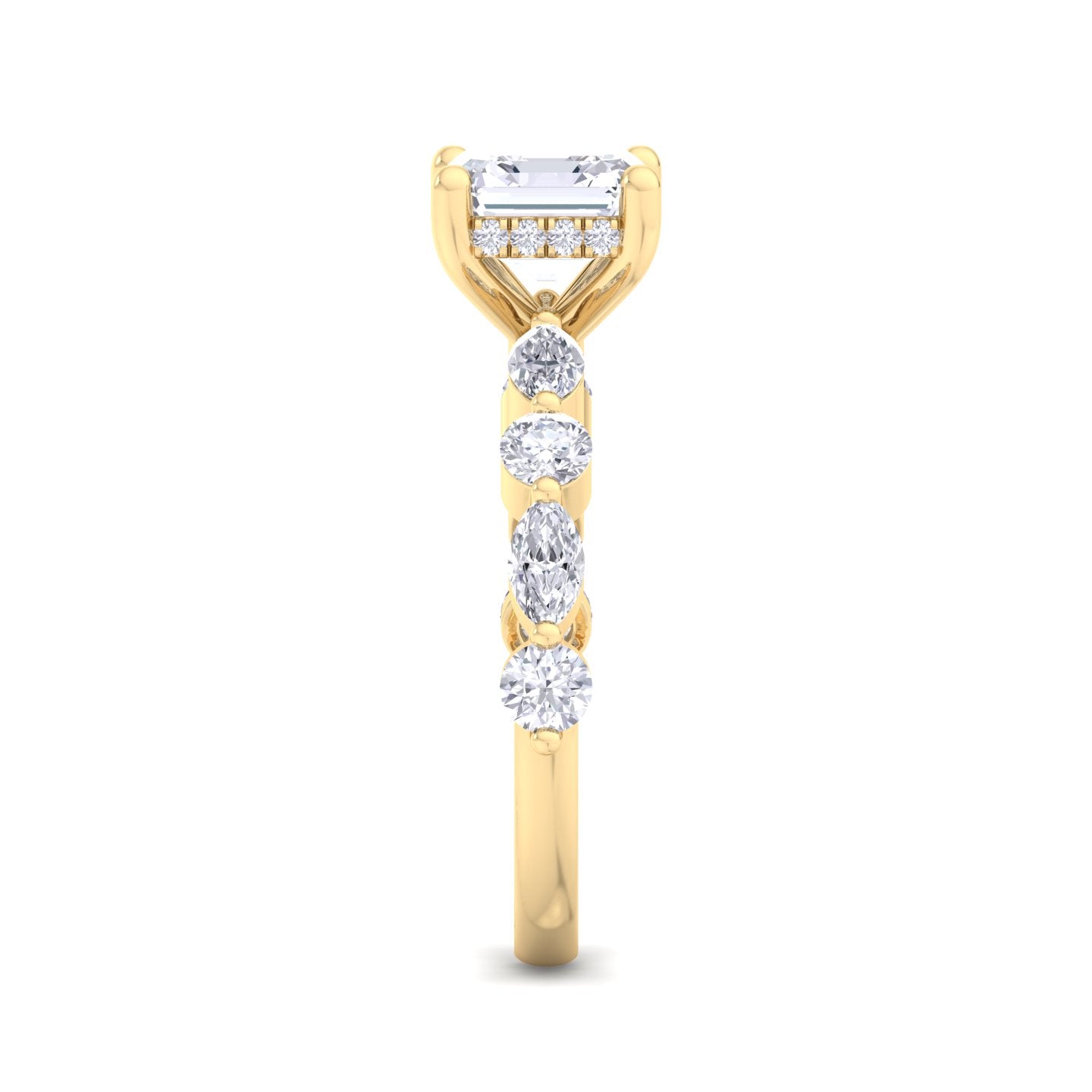 florence plus asscher diamond ring