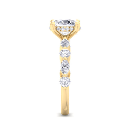Florence Plus Cushion Diamond Ring