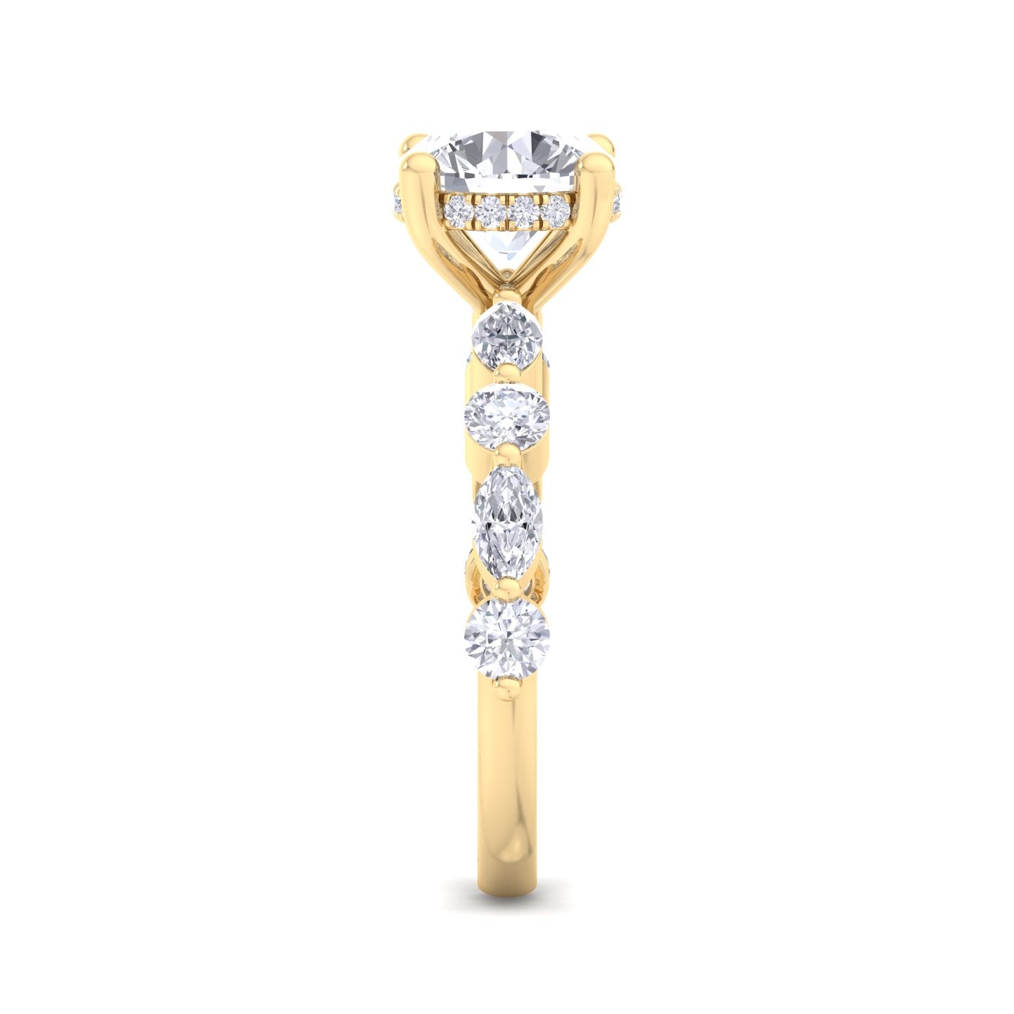 florence plus round diamond ring