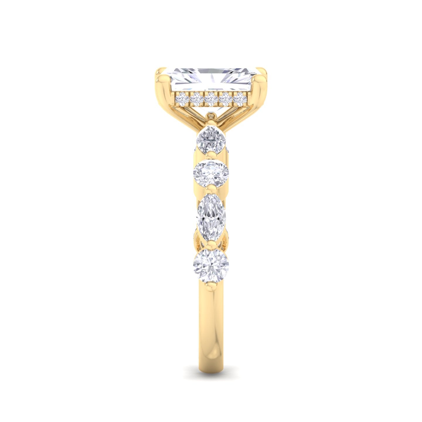 florence plus radiant diamond ring