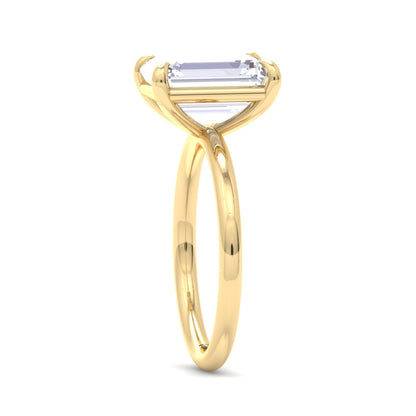 Bague Liberty avec diamant émeraude 4 carats