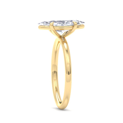 Bague Liberty avec diamant marquise de 2 carats