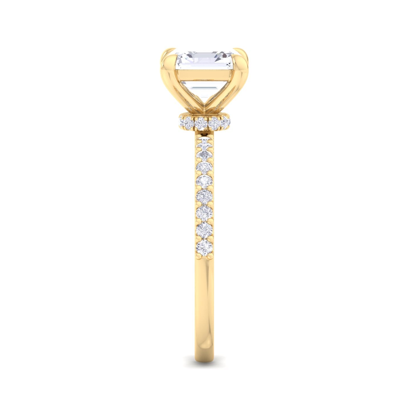 paradise asscher diamond ring