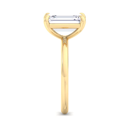 Bague Liberty avec diamant émeraude 4 carats