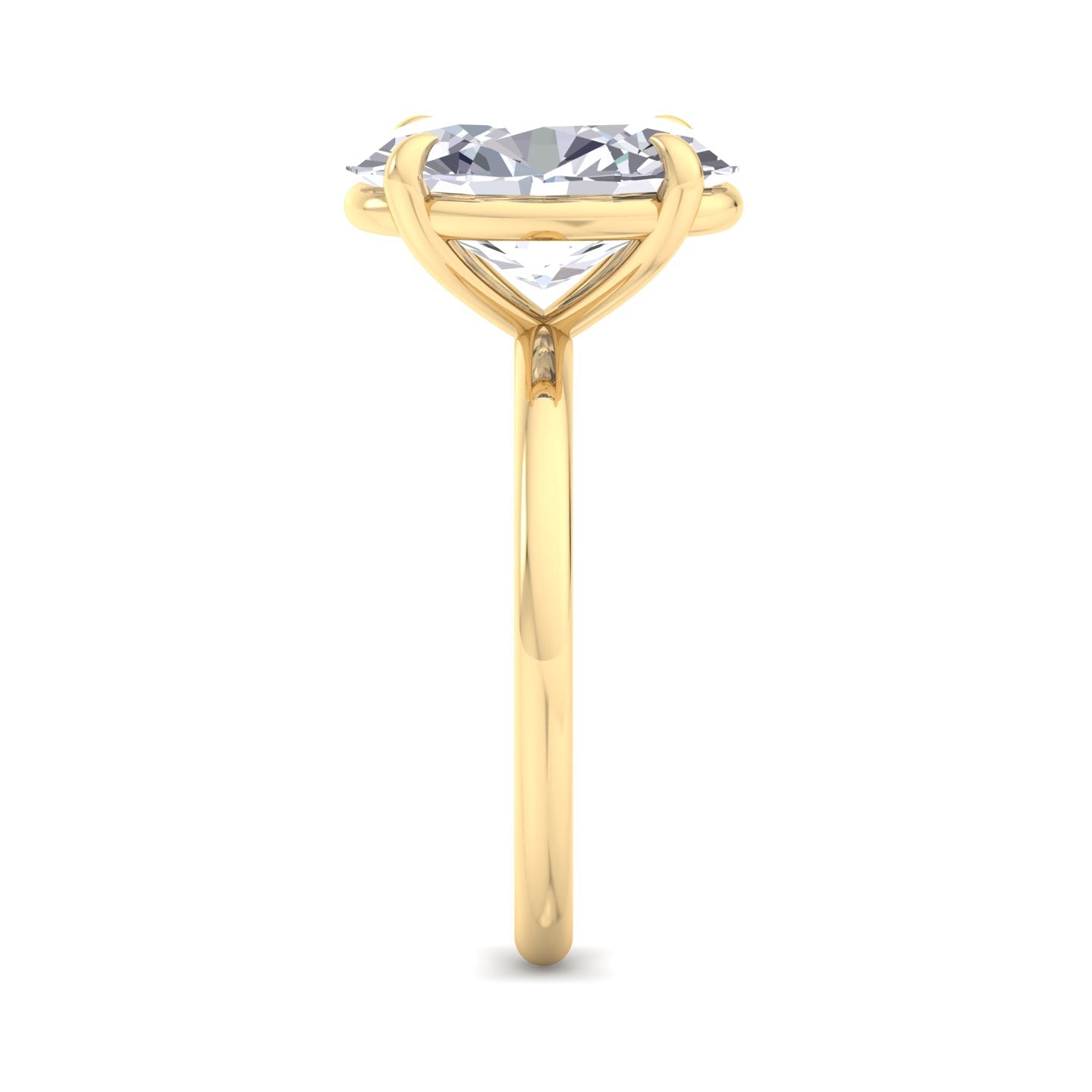 bague liberty avec diamant ovale de 4 carats