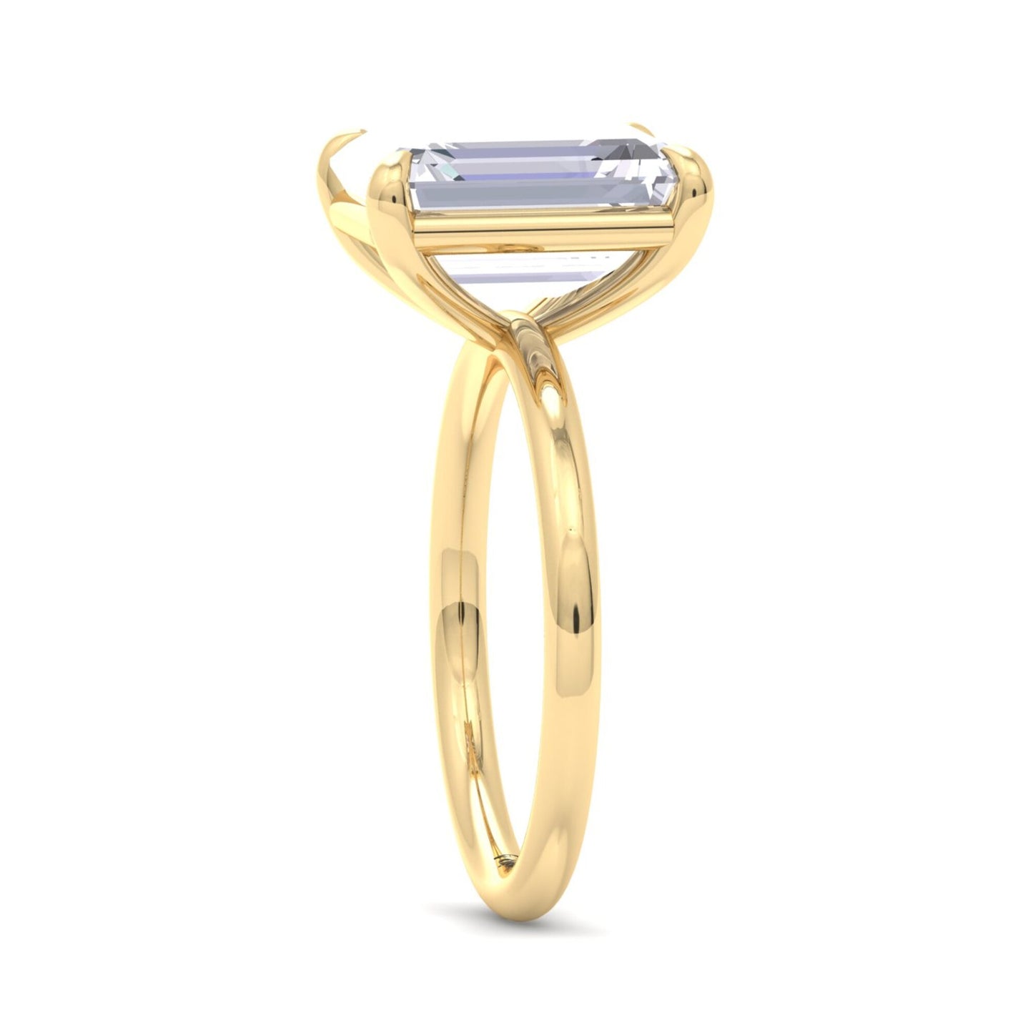 bague liberty avec diamant émeraude 4 carats