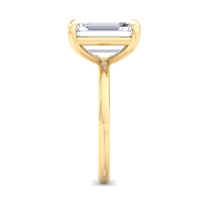 Bague Liberty avec diamant émeraude 4 carats