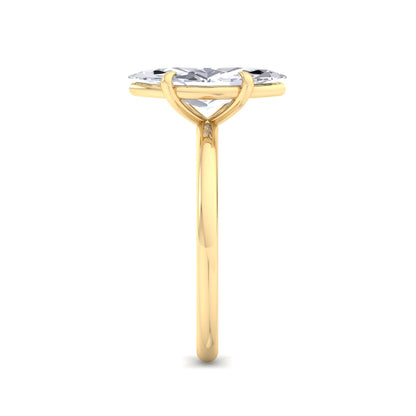 Bague Liberty avec diamant marquise de 2 carats