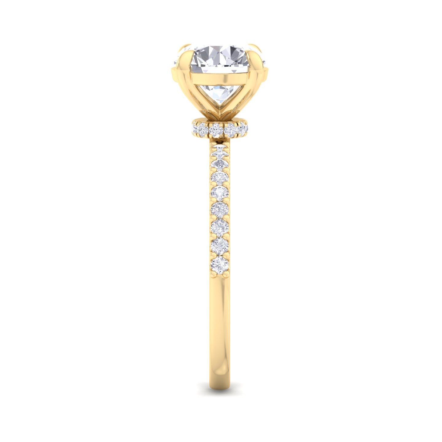 bague en diamant rond sundara 