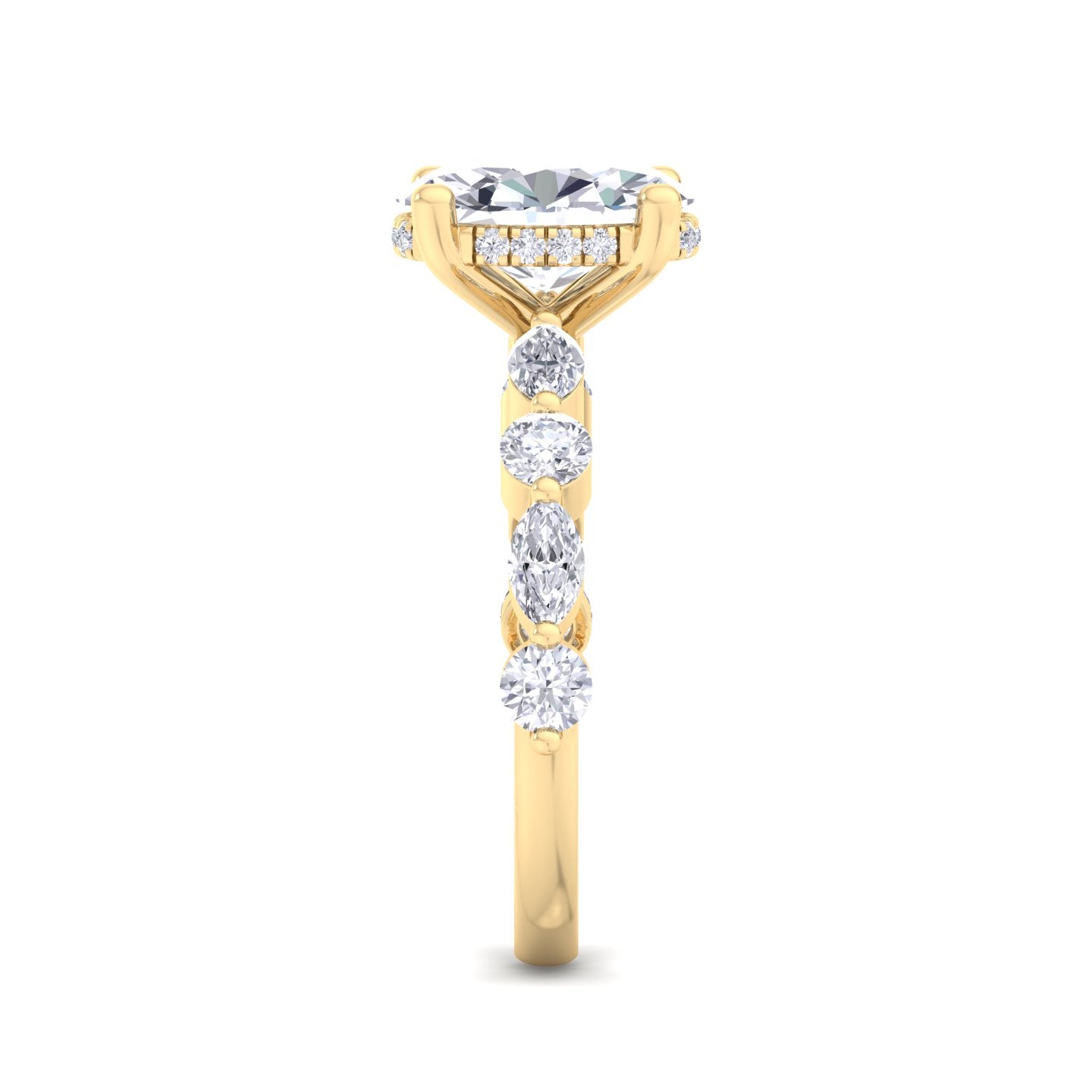 florence plus oval diamond ring