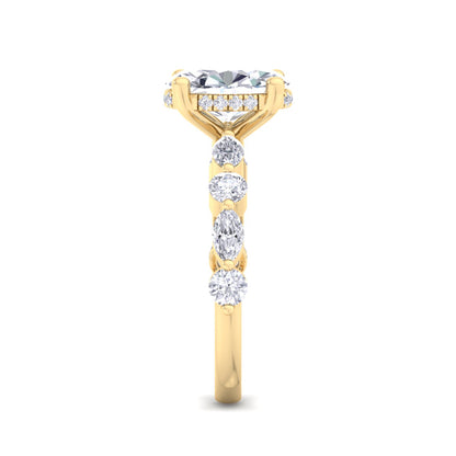 Florence Plus Oval Diamond Ring