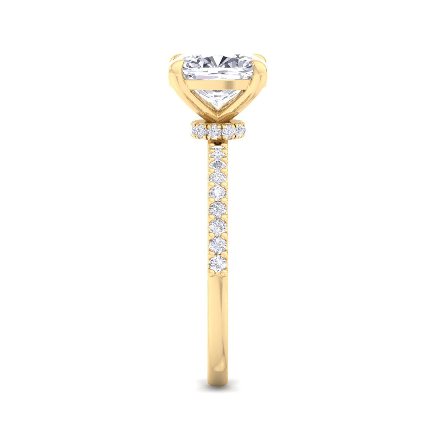 paradise cushion diamond ring
