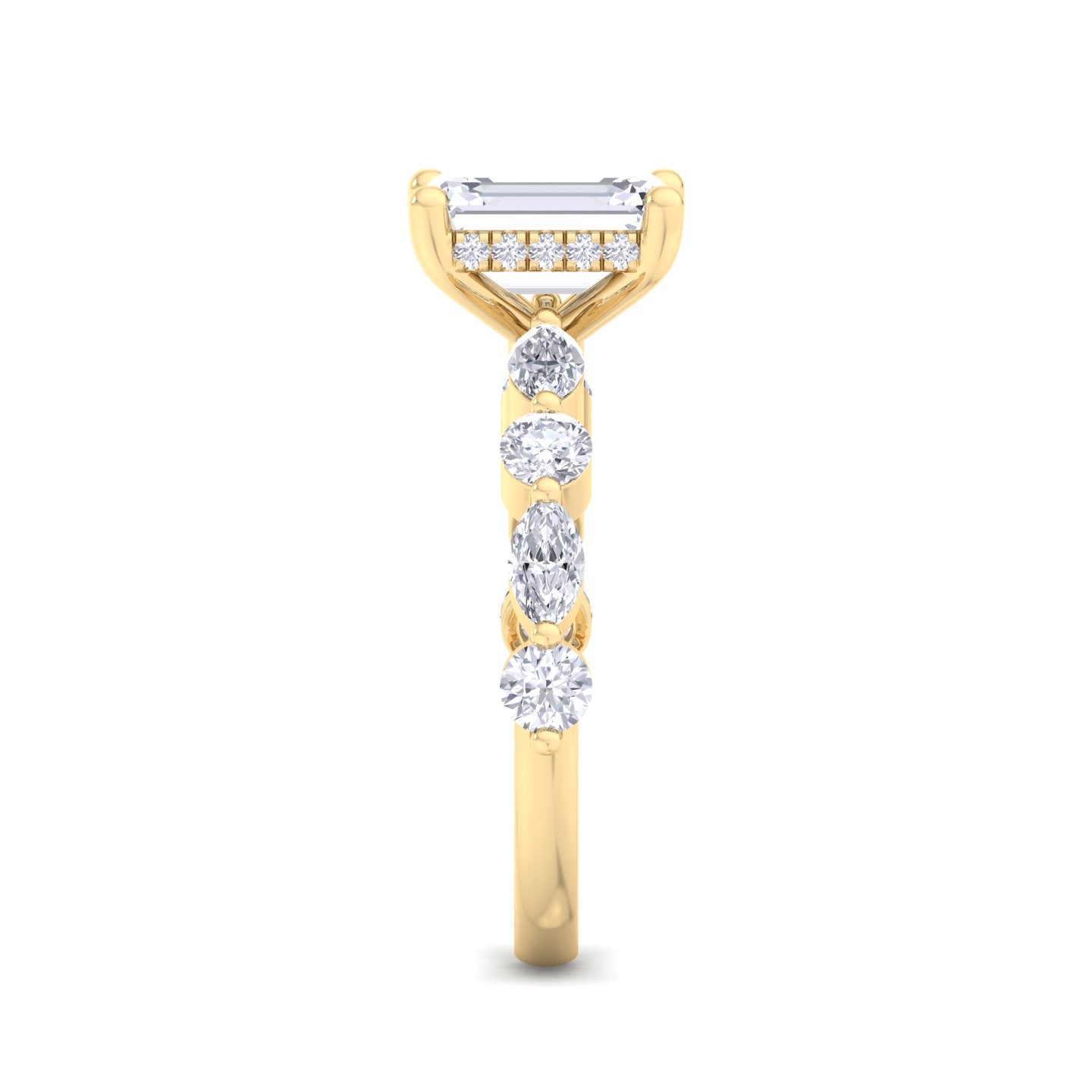 florence plus emerald diamond ring