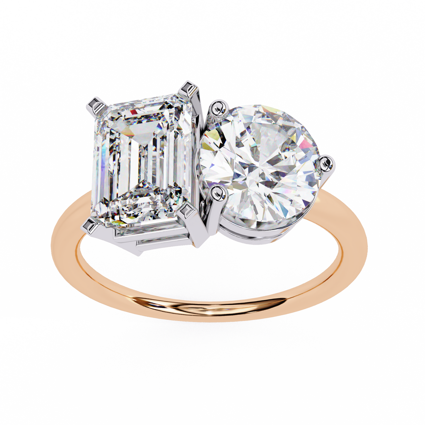 the kylie ring aka toi et moi diamond ring - espira fine gems