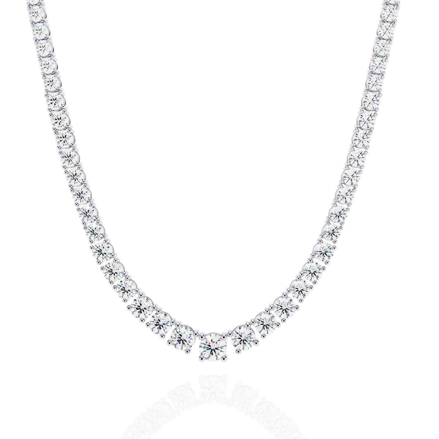 isaluxe round diamond necklace - espira fine gems