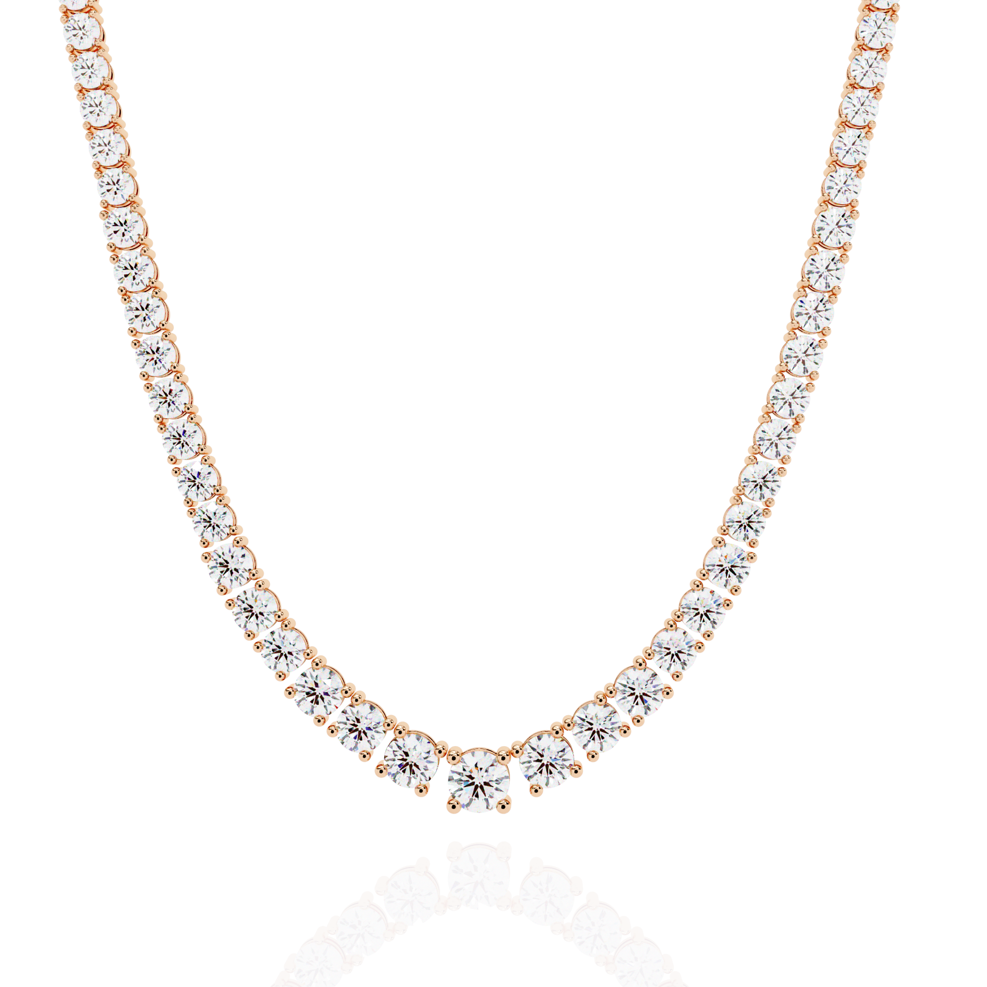 Isaluxe Round Diamond Necklace - Espira Fine Gems