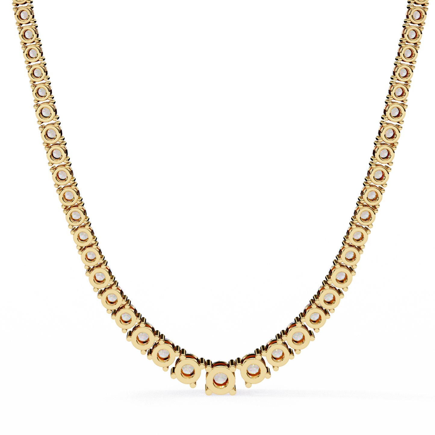 isaluxe round diamond necklace - espira fine gems