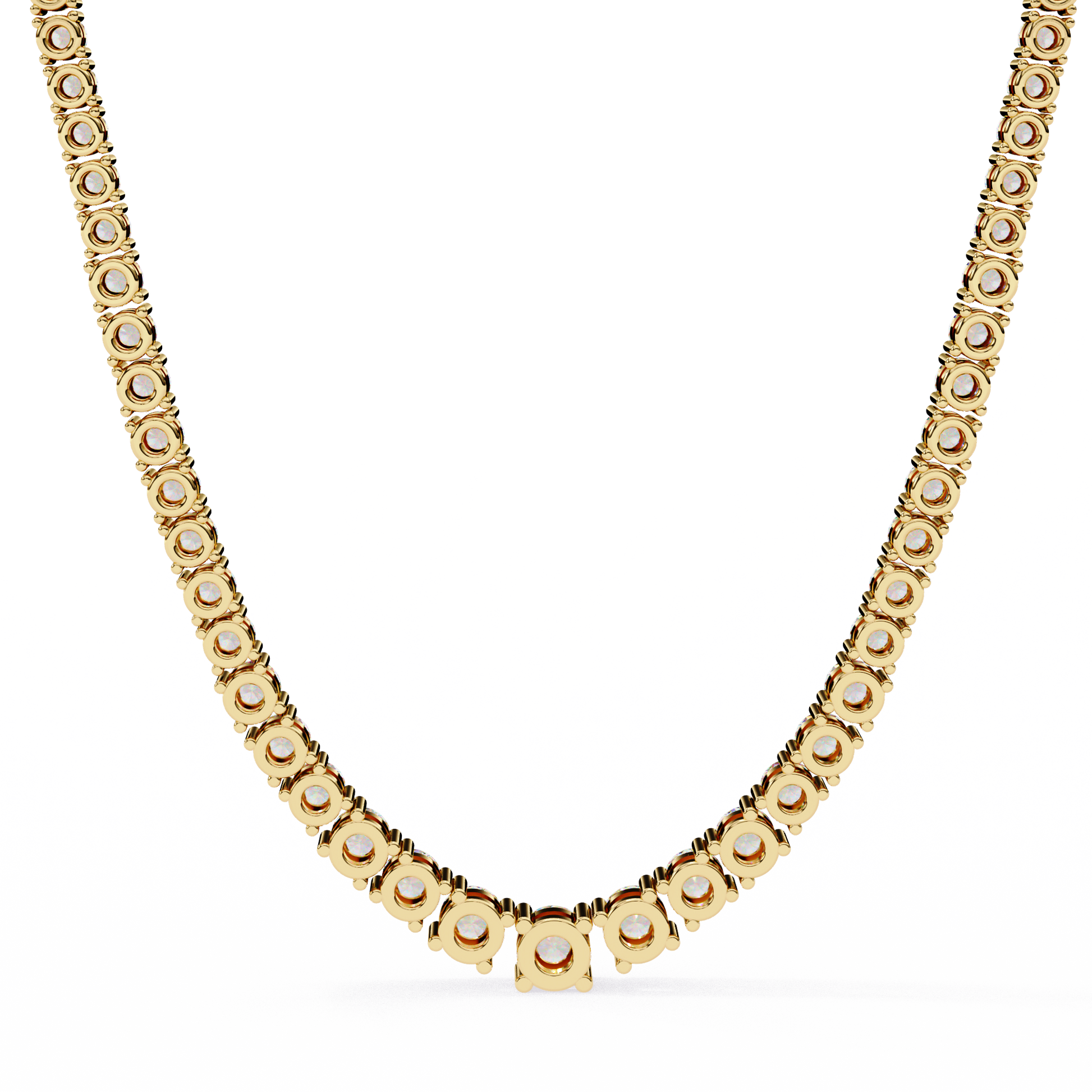 Isaluxe Round Diamond Necklace - Espira Fine Gems