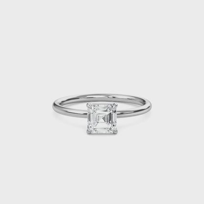 Bague Liberty avec diamant Asscher de 1 carat