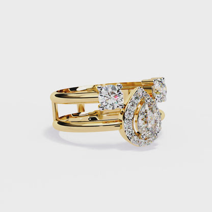 Bague diamant poire Diamond Vault