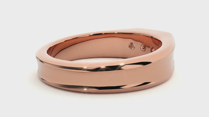 Roman Round Diamond Ring