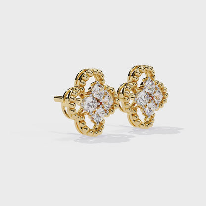 Aurora Petal Diamond Earrings