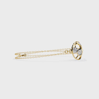TrendyTether Round Diamond Bracelet