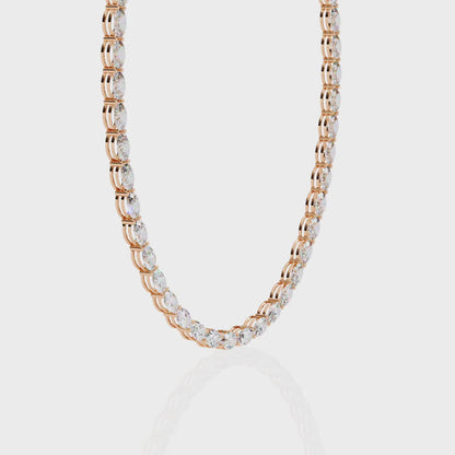 Opalique Oval Diamond Necklace