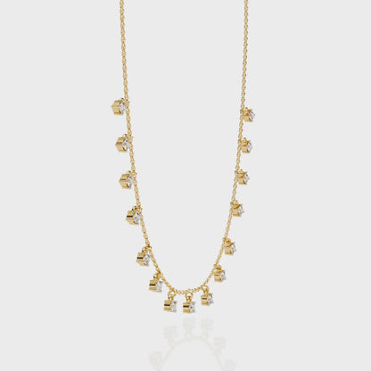 Opalique Round Diamond Necklace