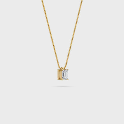 Liberty 1 Carat Emerald Diamond Pendant (Chain Sold Separately)