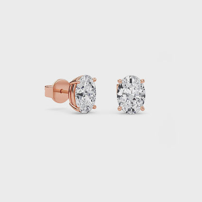 Liberty 4 Carat (2+2) Oval Diamond Earring