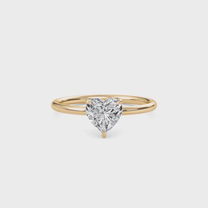 Bague Liberty en diamant cœur 4 carats