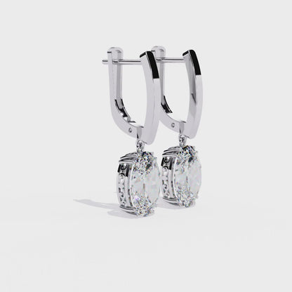 Boucles d'oreilles pendantes en diamant Serena