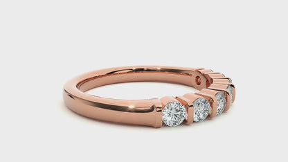 Lustre Seven-Stone Diamond Ring