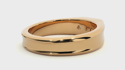 Roman Round Diamond Ring