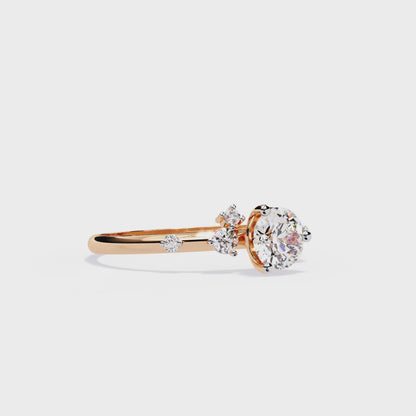 Bague en diamant au charme captivant