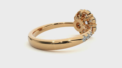Coronet Round Diamond Ring
