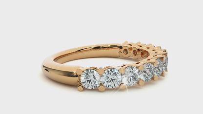 Coral Round Diamond Ring