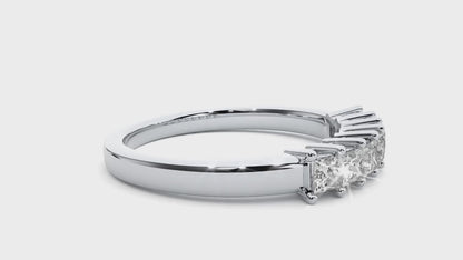 Lucky Seven Princess Lab Grown Diamond Ring