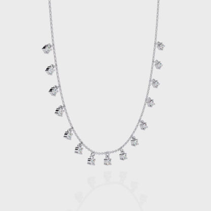 Opalique Round Diamond Necklace