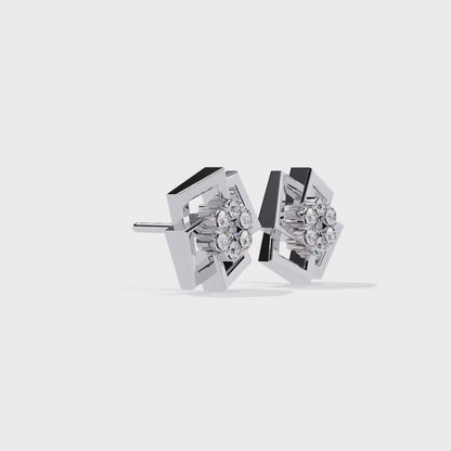 Lattice Luxe Diamond Earrings