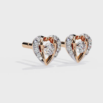 Lustrous Love Diamond Earrings