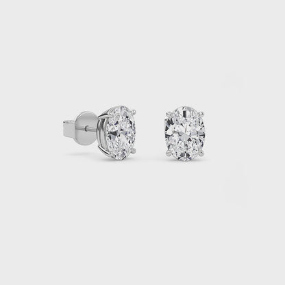 Liberty 3 Carat (1.5+1.5) Oval Diamond Earring