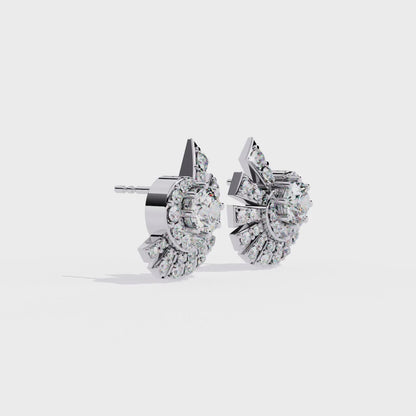 Boucles d'oreilles en diamant Starbeam Arc